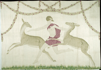 Wall or Screen Panel Entitled "Diane Chasseresse" (Diana the Huntress)