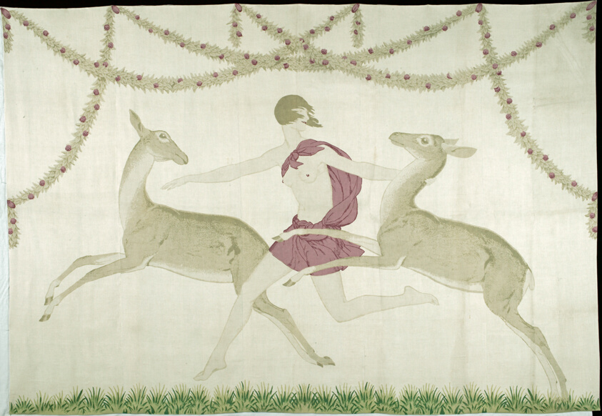 Wall or Screen Panel Entitled "Diane Chasseresse" (Diana the Huntress)