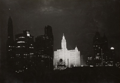 Wrigley Building by Night, Chicago (Wrigley Gebäude bei Nacht, Chicago)