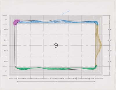 Aqua Tower, Chicago, Illinois, Floor Plate Study, Floor 9