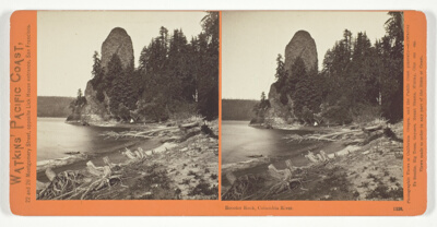 Rooster Rock, Columbia River, No. 1228 from the series "Watkins' Pacific Coast"