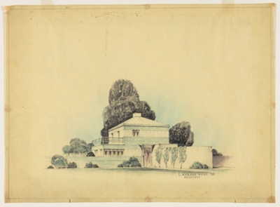 Copper and Brass Research Institute House, Columbus, Ohio, Presentation Drawing