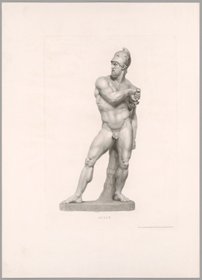 Ajax, Front View, from Oeuvre de Canova