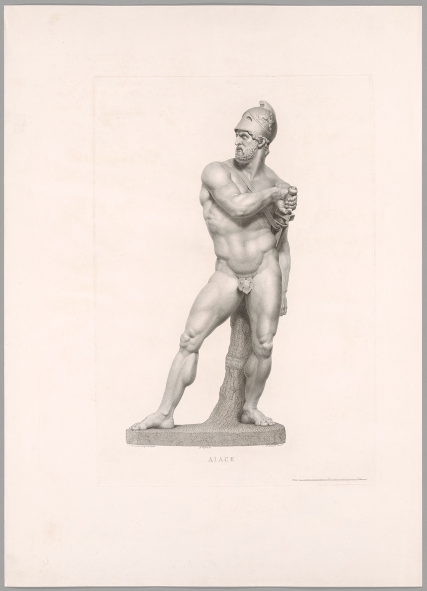 Ajax, Front View, from Oeuvre de Canova