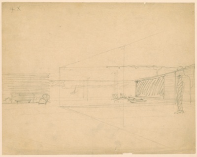 Hubbe House, Living Room, Magdeburg, Germany, Perspective