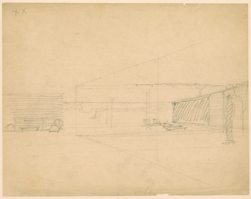 Hubbe House, Living Room, Magdeburg, Germany, Perspective
