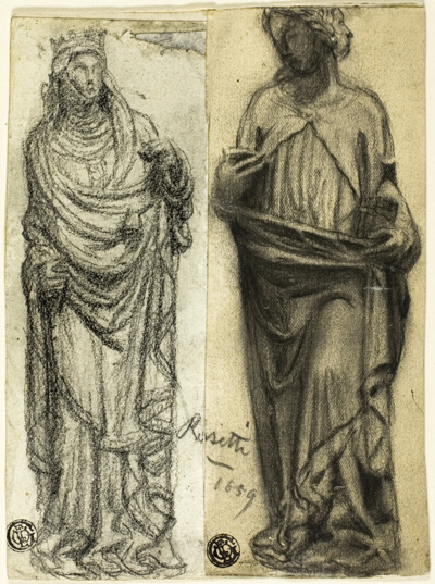 Two Studies of Medieval Sculpture