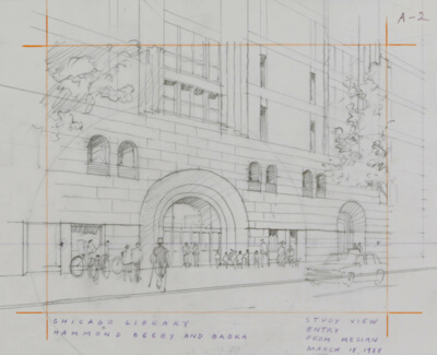 Harold Washington Library, Chicago, Illinois, Study
