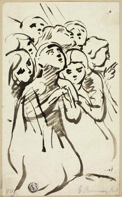 Kneeling Figures Huddled Together