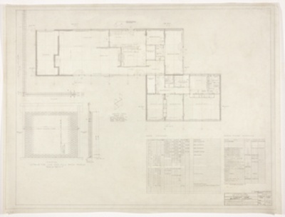 Dr. and Mrs. Joel F. Sammet House, Highland Park, Illinois, First Floor Plan