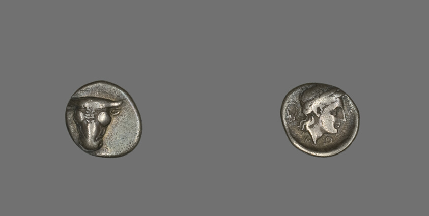 Hemidrachm (Coin) Depicting Bucranium
