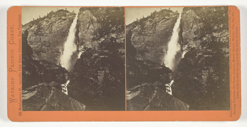 Yosemite Falls, 2630 ft., from the series "Watkins' Pacific Coast"