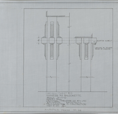 Capitol Theatre and Office Building, Melbourne, Australia, Detail Elevation