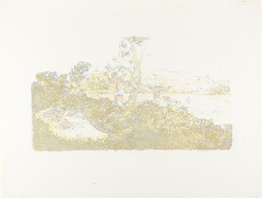 People at the Seashore, plate one from Landscapes