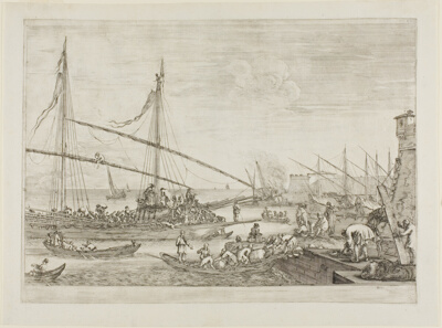 View of Fortifications, from Views of the Port of Livorno