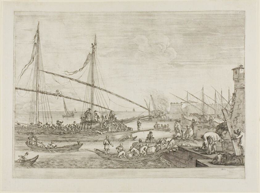 View of Fortifications, from Views of the Port of Livorno
