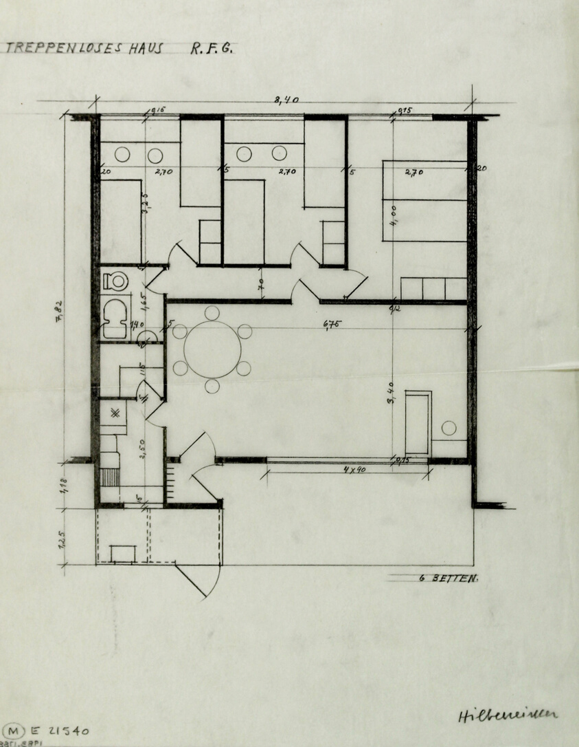Treppenlosen House, Berlin, Floor Plan