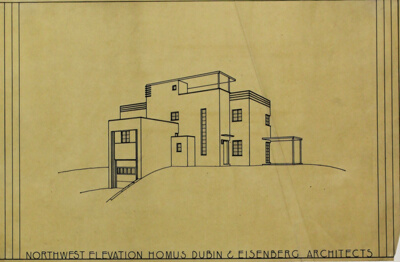 Henry Dubin "Battledeck" House, Highland Park, Illinois, Perspective