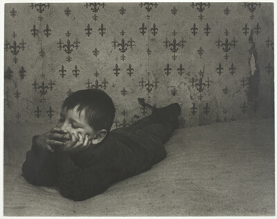Boy on the Bed, Kansas City, Kansas, from the series "Poverty in Kansas" (1970-1972)