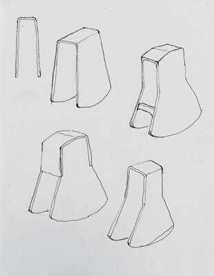 Sinmi Stool, Design Sketch