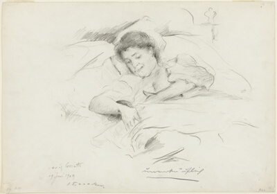 Study for In Puerperium: Charlotte with Wilhelmine