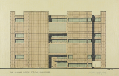 Chicago Board Options Exchange, North Facade Study