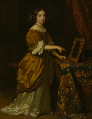 Girl Standing before a Mirror