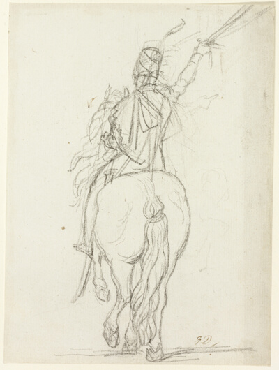 Mounted Officer from the Back