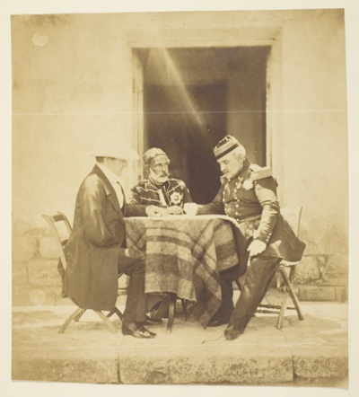 A Council of War: Lord Raglan, Omar Pacha and Pelissier, Taken the eve Before the Taking of the Mankelen, Crimea