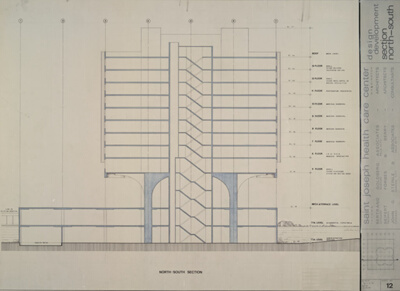 Saint Joseph Hospital, Tacoma, Washington, North-South Section