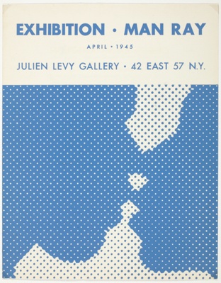The Kiss (Poster for Man Ray exhibition, Julien Levy Gallery)