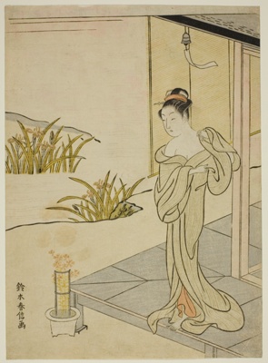 Summer, from the series "New Versions of Flowers of the Four Seasons (Shinpan furyu shiki no hana)"