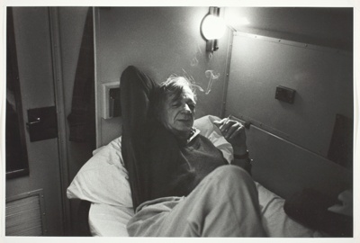 Walker Evans on Sleeper Car of Train