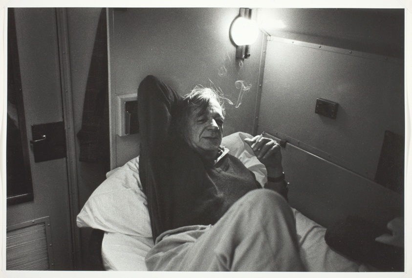 Walker Evans on Sleeper Car of Train