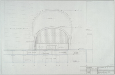 Marina City: Theater East Elevation