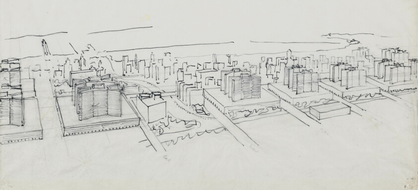 Chicago, Near North and West Loop Development, Aerial Perspective