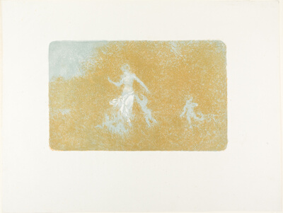 Cupids Playing Near a Nymph, plate five from Landscapes