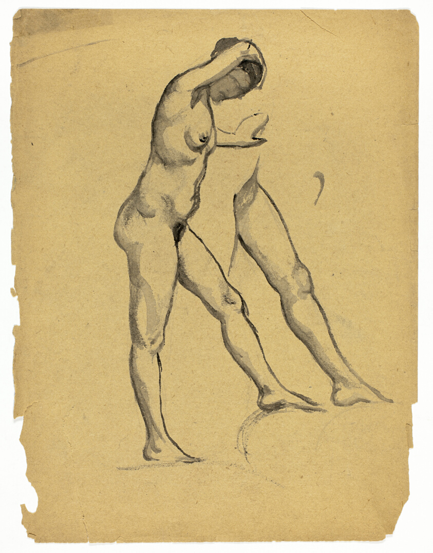 Untitled (Study of a Standing Female Nude)