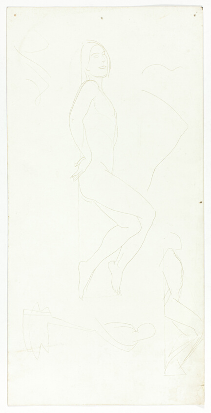 Untitled (Studies of a Female Nude; Recto and Verso)