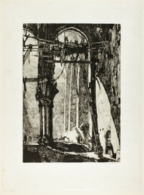 Demolition of St. James Hall, Interior