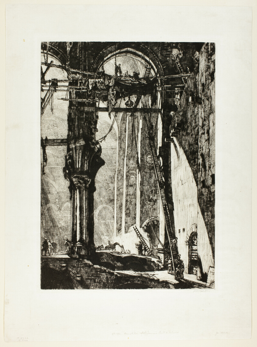 Demolition of St. James Hall, Interior
