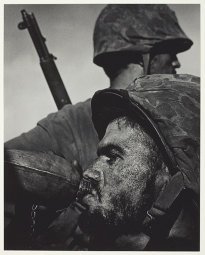 Marine Drinking, Battle for Saipan