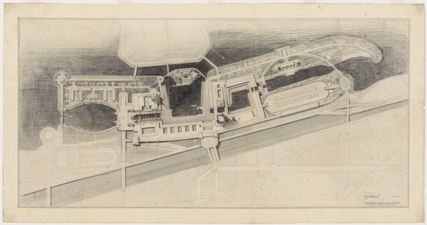 Century of Progress Exposition, Early Preliminary Studies, Site Plan