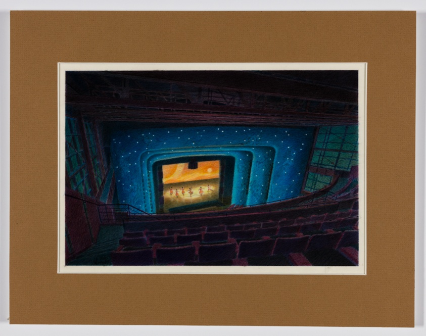 Harris Music and Dance Theatre, Chicago, Illinois, Sketch