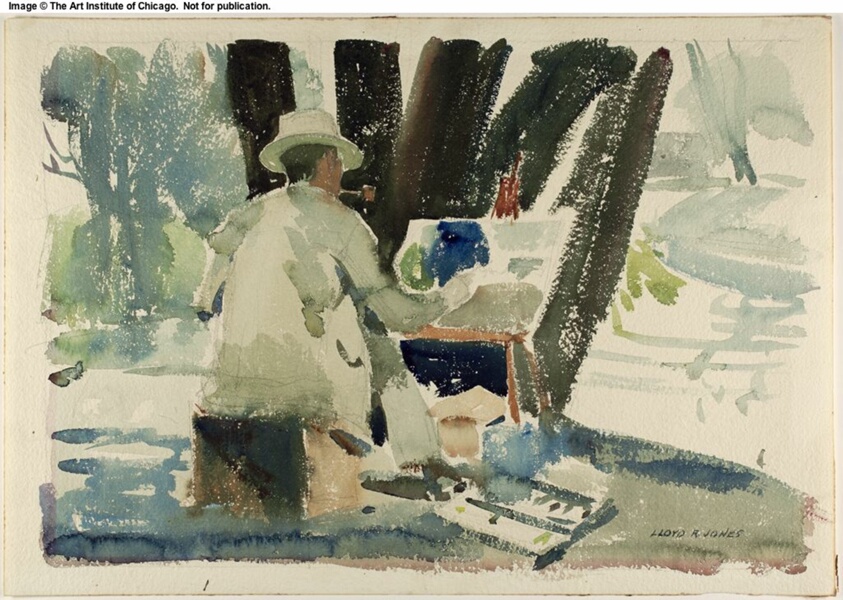 Painter Working Outdoors