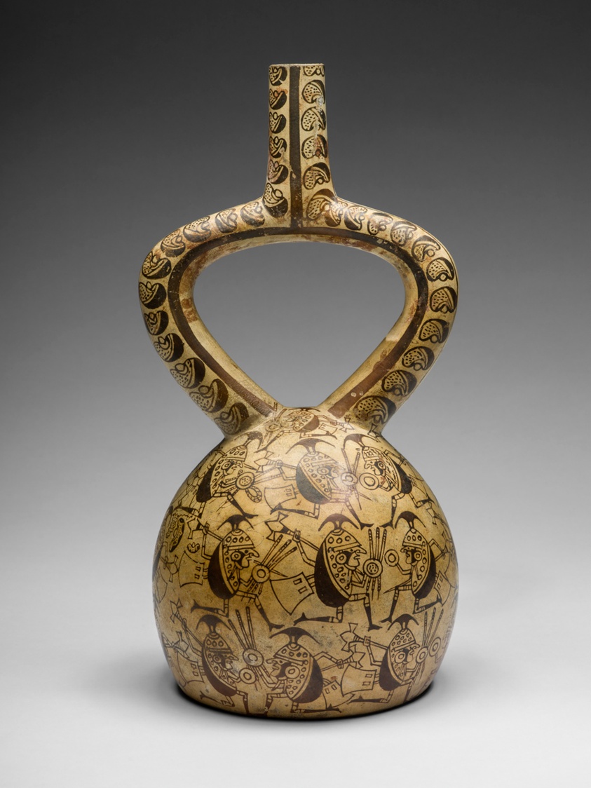 Vessel Depicting the Assault of Bean Warriors