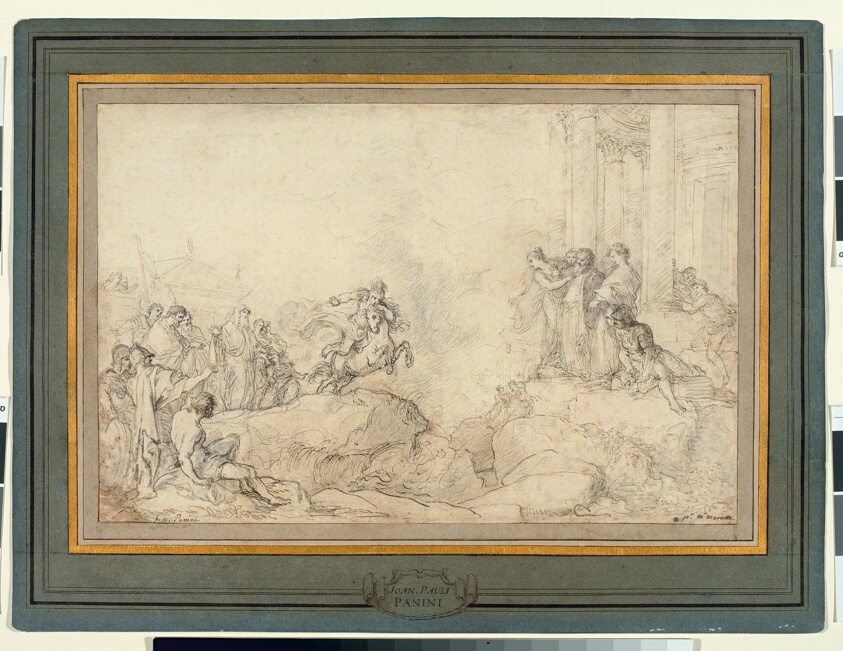 Marcus Curtius Leaping into the Chasm