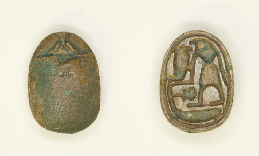 Scarab: Falcon-Headed Deity with Cobra