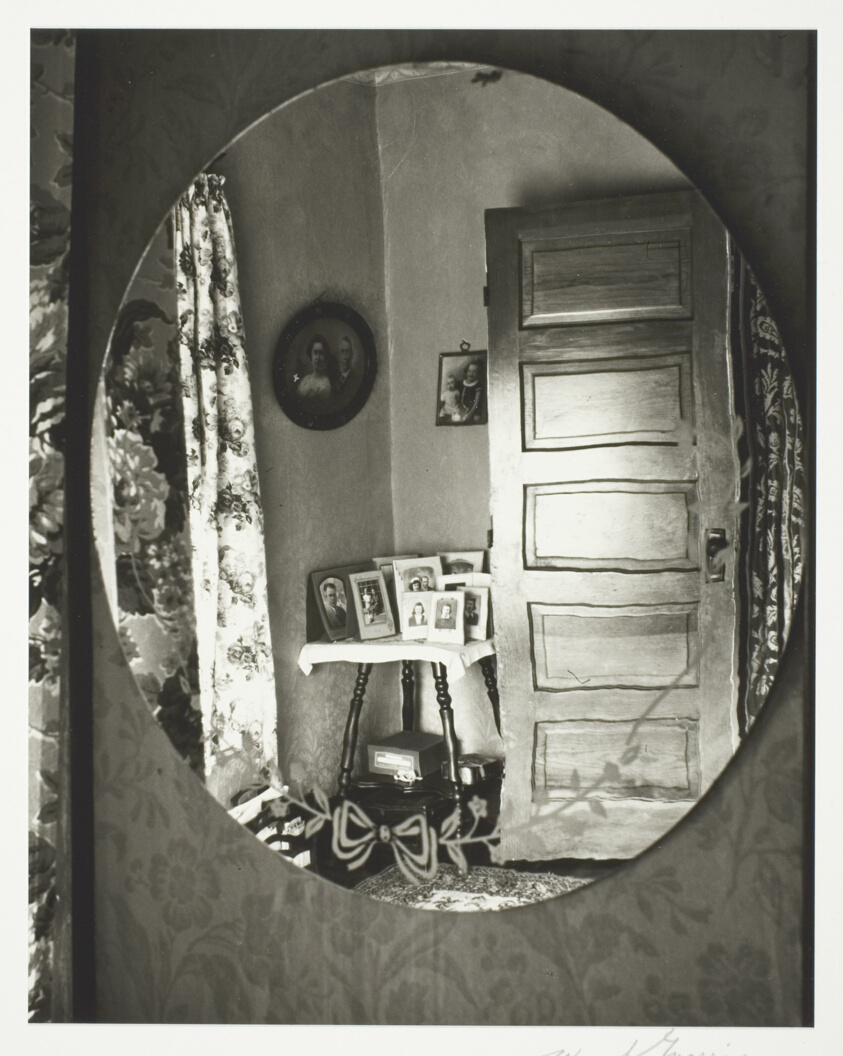 Front Room Reflected in Mirror, The Home Place, Near Norfolk, Nebraska