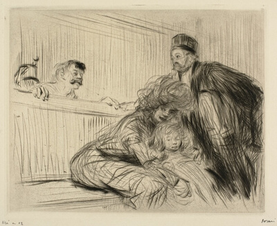 The Lawyer Talking to the Prisoner, First Plate